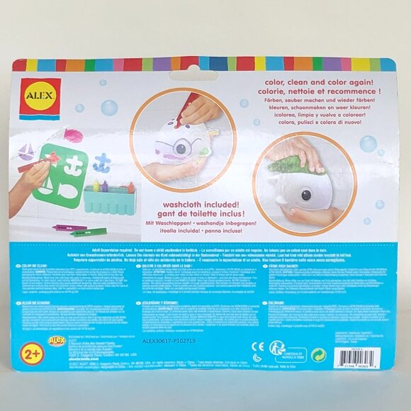 Alex Color Me Clean! Bath Drawing Toy w/Bath Crayons(Bilingual)New in Box Age 2+ - Picture 6 of 14